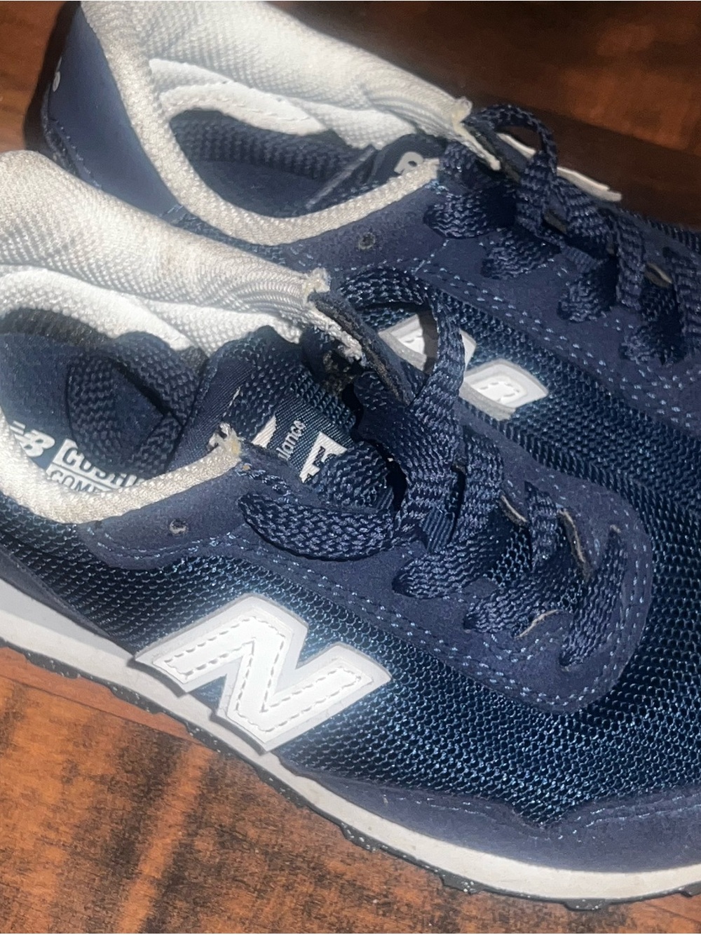 New Balance Navy and White Women's Running Sneakers